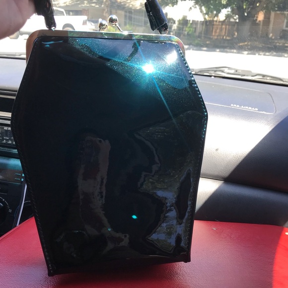 Tatyanna Black Coffin Purse - Picture 3 of 5